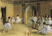 Edgar Degas Dance Class at hte Opera Germany oil painting artist